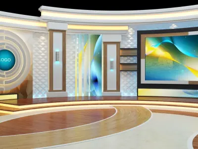 Virtual TV Studio  3D model