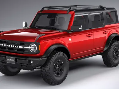 Bronco Wildtrak 4-door 2021 3D model