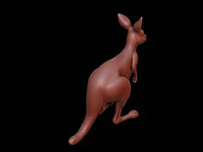 Kangaroo Animal Sculpture 3D print model purchase