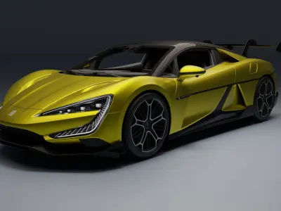 BYD YangWang U9 Low-poly 3D model