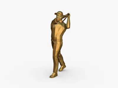 golfer 3D print model