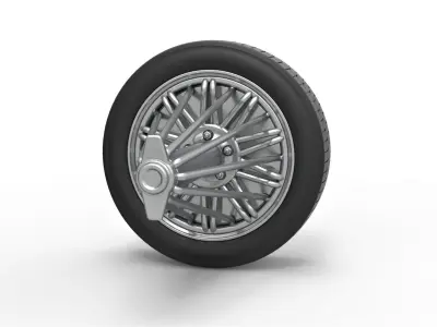 Slab wheel Scale 1 to 10 3D print model