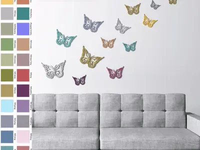 Butterfly Wall decoration - Wall art 3D model
