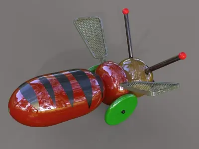 Toys toy bee Free 3D model