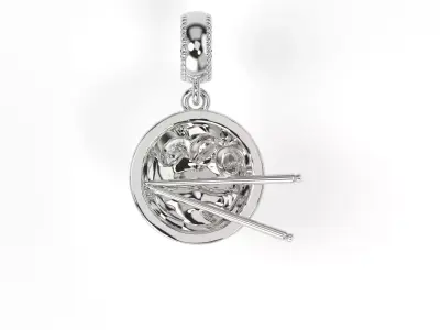 Sushi bow charm 3D print model