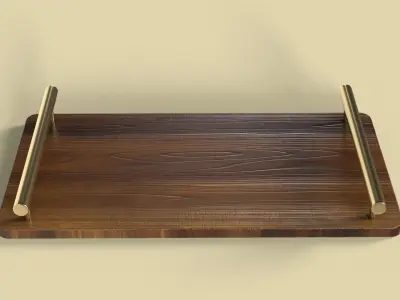 Perfume Tray Low-poly 3D model