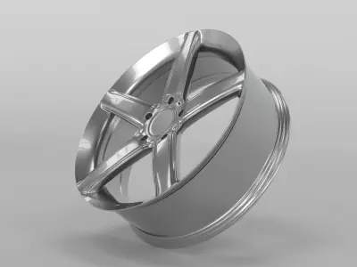 Car Rim 3D model 16
