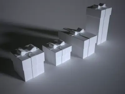 4 Christmas gifts 3D print model