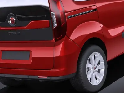 Fiat Doblo Passenger 2015 VRAY 3D model