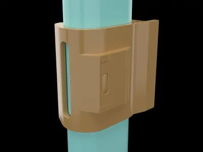 Handrail Clamp 3D print model