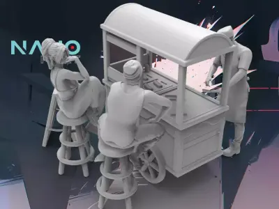 Food Car 3D print model