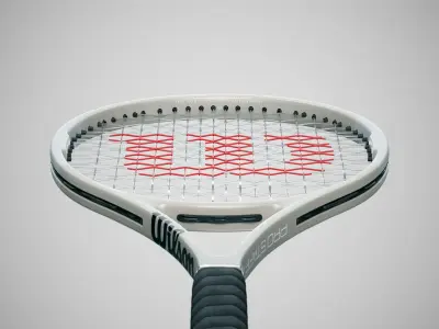 Wilson Pro Staff RF97 Autograph Silver 3D model