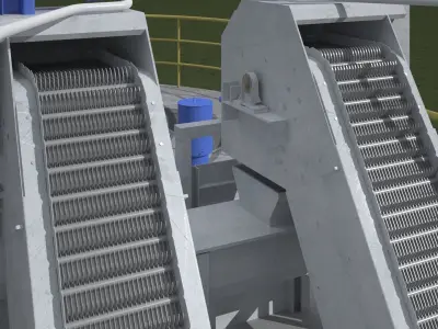 Wastewater Treatment Facility 3D model