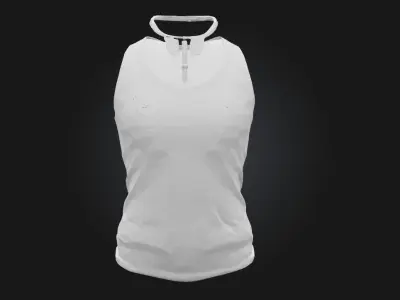Tank Top with Necklace Casual Apparel Model for Lifestyle 3D model