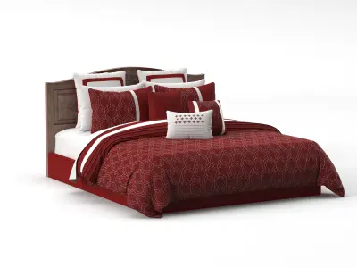 Bed With Pillow 3D model