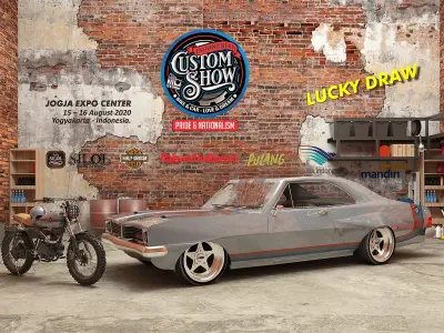 car and bike Low-poly 3D model