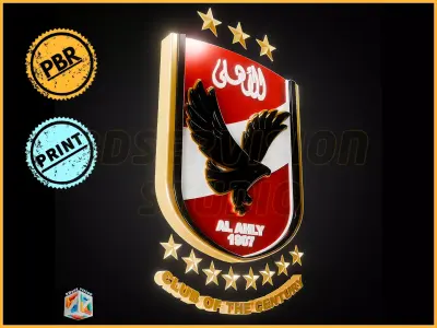 Al Ahly logo - Cinematic - 3D print 3D model