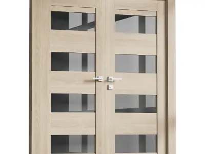 Modern interior door 16-2 3D model