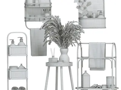 Bathroom Accessories 6 3D model