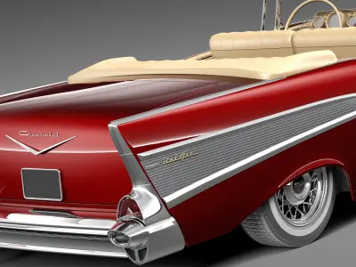 Chevrolet Bel Air convertible 1957 3D model