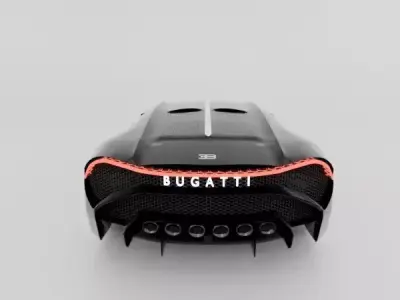 Bugatti Chiron car blender model 3D model
