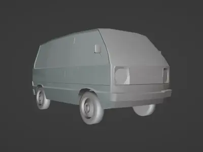Suzuki Carry ST90 Low-poly 3D model