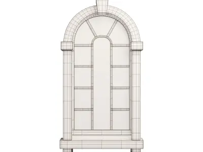 Window Low-poly 3D model