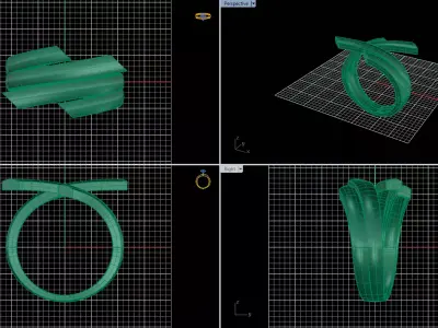 Minimal Abstract Ring 11 3D print model