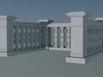 Balustrade 3d model 3D print model