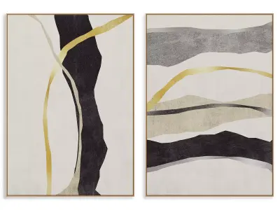 Abstract Painting Frame set 3D model 16
