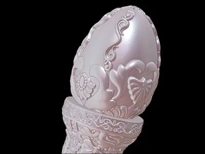 Ornament Egg On ornament stand 3D print model
