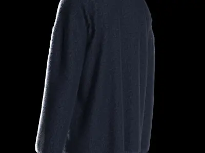 Male knit long sleeve 3D model