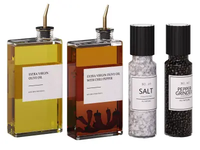 Restaurant Tableware for Bar or Steak House 3D model