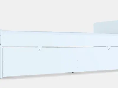 SLAKT Bed frame with drawer bed  storage space Low-poly 3D model