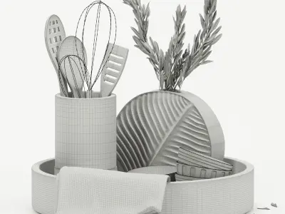 decorative set 08 3D model
