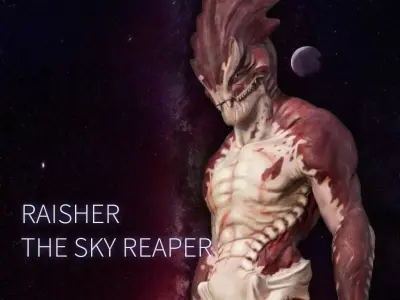 Raisher The Sky Reaper Printable Bust Free 3D print model