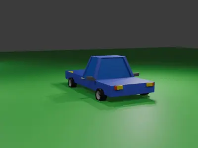 3d model of cartoon car 3D model