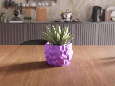 Asteroid Desk Planter - 039 3D print model