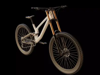 Mountain Bike MTB bicycle 3D model Low-poly 3D model
