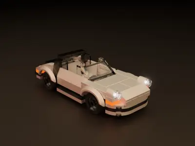 Porsche 911 Targa LEGO  3D model
