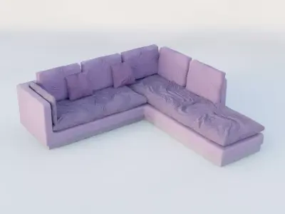 Buxtone Luvua Sofa 3D model