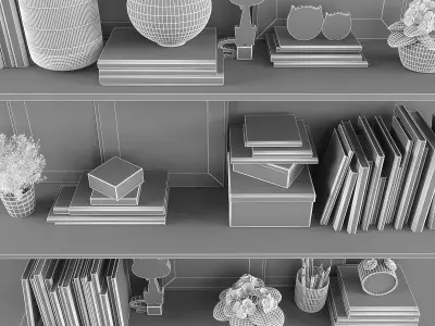 Decorative set Low-poly 3D model buy