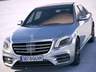 Mercedes S-class 2018 3D model
