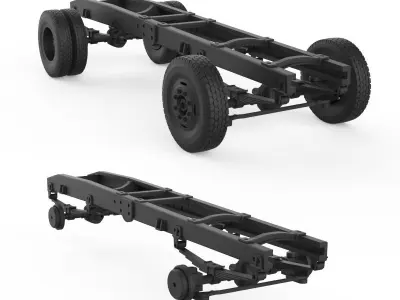 Chassis Mercedes Benz 3D print model