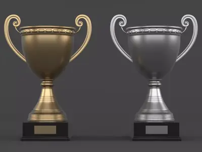 Trophy Cups 3D model 48