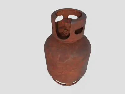 Gas Bottle M2 old version Low-poly 3D model