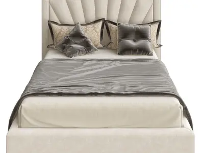 Bed new design 3d model Low-poly 3D model