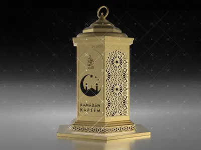  Ramadan Decoration Arabic Lantern EID  SETUP Islamic 3D model 3D model