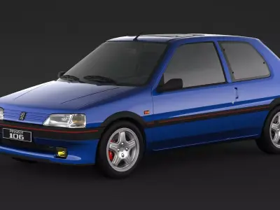Peugeot 106 XSI 3D model
