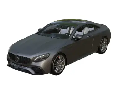 MB S63 AMG Low-poly 3D model